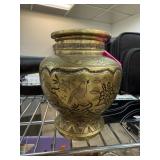 VTG CHINESE BRASS VASE THICK NOTE VTG CHINESE BRASS VASE THICK NOTE
