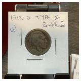 1913-D TYPE 1 BUFFALO NICKEL 1913-D TYPE 1 BUFFALO NICKEL