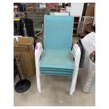 4PC STACKING PATIO CHAIRS 4PC STACKING PATIO CHAIRS
