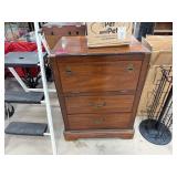 VTG NATIONAL MT AIRY CAMPAIGN STYLE FLATWARE CHEST VTG NATIONAL MT AIRY CAMPAIGN STYLE FLATWARE CHEST