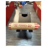 ROLL OF MIXED DATE WHEAT PENNIES CENTS ROLL OF MIXED DATE WHEAT PENNIES CENTS