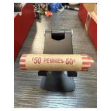 ROLL OF MIXED DATE WHEAT PENNIES CENTS ROLL OF MIXED DATE WHEAT PENNIES CENTS