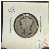 1917-S MERCURY SILVER DIME 1917-S MERCURY SILVER DIME