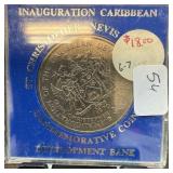 1975 ST CHRISTOPHER COMMEM COIN 4 DOLLARS 1975 ST CHRISTOPHER COMMEM COIN 4 DOLLARS