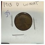 1913-D WHEAT PENNY CENT 1913-D WHEAT PENNY CENT