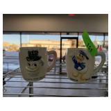 2PC VTG CERAMIC MUGS DISNEY LUDWIG & DONALD DUCK 2PC VTG CERAMIC MUGS DISNEY LUDWIG & DONALD DUCK