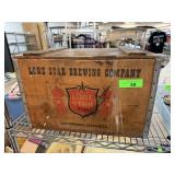 LONE STAR BREWING CO BEER WOOD CRATE LONE STAR BREWING CO BEER WOOD CRATE