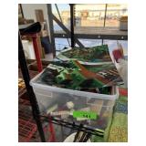 LARGE BIN OF LEGOS & LEGO MINECRAFT POSTER LARGE BIN OF LEGOS & LEGO MINECRAFT POSTER