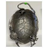 LG HANDLED LEAF BOWL FROGS & FLOWER STAR HOME LG HANDLED LEAF BOWL FROGS & FLOWER STAR HOME