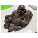 VTG POSS ANTIQUE HOSEI GOD WOOD SCULPTURE VTG POSS ANTIQUE HOSEI GOD WOOD SCULPTURE