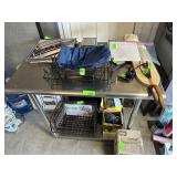 STAINLESS STEEL 2 TIER WORK TABLE STAINLESS STEEL 2 TIER WORK TABLE