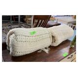 2PC HANDMADE HAND MADE AFGHAN BLANKETS 2PC HANDMADE HAND MADE AFGHAN BLANKETS