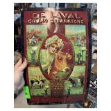 DE LAVAL CREAM SEPRATORS VINTAGE METAL SIGN DE LAVAL CREAM SEPRATORS VINTAGE METAL SIGN