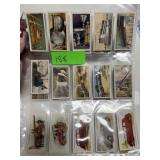 SHEET OF TOBACCO CARDS CHURCHMAN MORE SHEET OF TOBACCO CARDS CHURCHMAN MORE
