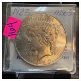 1923 PEACE SILVER DOLLAR