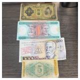 4PC FOREIGN CURRENCY NOTES