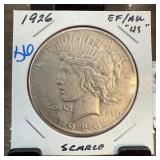 1926 PEACE SILVER DOLLAR SCARCE COIN