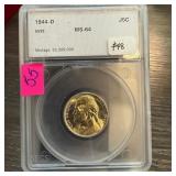 1944-D JEFFERSON SILVER WAR NICKEL MS64