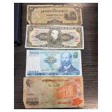 4PC FOREIGN CURRENCY NOTES