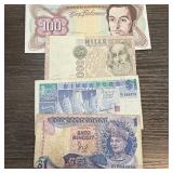 4PC FOREIGN CURRENCY NOTES