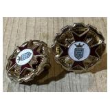 VINTAGE SHIELD EARRINGS