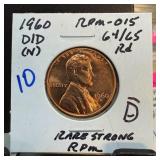 1960-D/D MEMORIAL PENNY CENT RPM-015