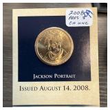 2008 ANDREW JACKSON DOLLAR COIN UNC