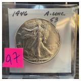 1946 WALKING LIBERTY SILVER HALF DOLLAR BETTER GRD
