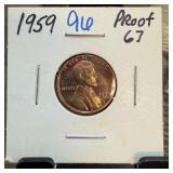 1959 PROOF MEMORIAL PENNY CENT HIGH GRADE