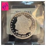 2021 PROOF MORGAN REPLICA PLAT PLATED COIN