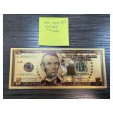 24K GOLD INFUSED $5 NOTE