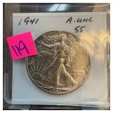 1941 WALKING LIBERTY SILVER HALF DOLLAR BETTER GD