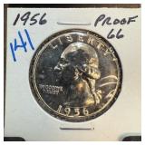 1956 PROOF WASHINGTON SILVER QUARTER
