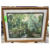 ORIGINAL PAINTING A DELBERT FLANDERS WATERCOLOR