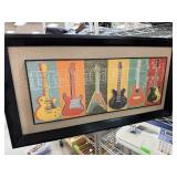 FRAMED GUITAR WALL DECOR