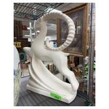 LARGE CERAMIC ROYAL HAEGER LEAPING GAZELLE