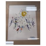 PICASSO LITHO PRINT RONDE DE LA PAIX