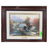 SIGNED THOMAS KINKADE CANVAS GICLEE PRINT