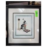 VINTAGE FRAMED ERTE PRINT "HARMONY"