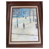 OIL ON CANVAS PAINTING A SONSINI