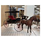 SIGNED HAMILTON HANDMADE CARRIAGE  W BREYER HORSE