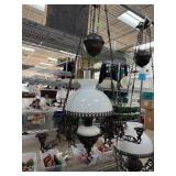 ART NOUVEAU ANTIQUE ADJ HEIGHT WEIGHTED CHANDELIE