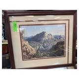 VINTAGE LARRY DYKE SIGNED PRINT W COA