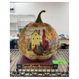 LARGE JIM SHORE COUNT YOUR BLESSINGS PUMPKIN