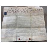 ANTIQUE ENGLISH MORTGAGE AGREEMENT LIVERPOOL 1831