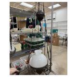 FABULOUS ANTIQUE ADJ HEIGHT WEIGHTED CHANDELIER