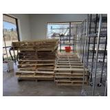 VERY LARGE LOT OF PALLETS & PLYWOOD