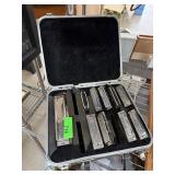 LOT OF HARMONICAS W CASE