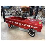 VINTAGE AMF FIRE CHIEF METAL PEDAL CAR