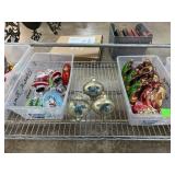 LOT OF VINTAGE CHRISTMAS ORNAMENTS BUTTERFLY